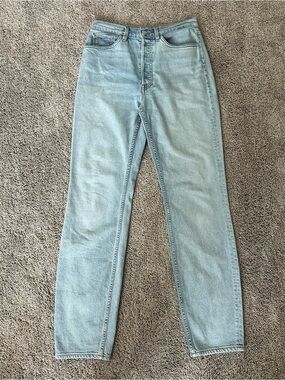3x1 x Mimi Cuttrell Kirk Boyfriend Jeans Classic Straight Leg Button Fly Denim